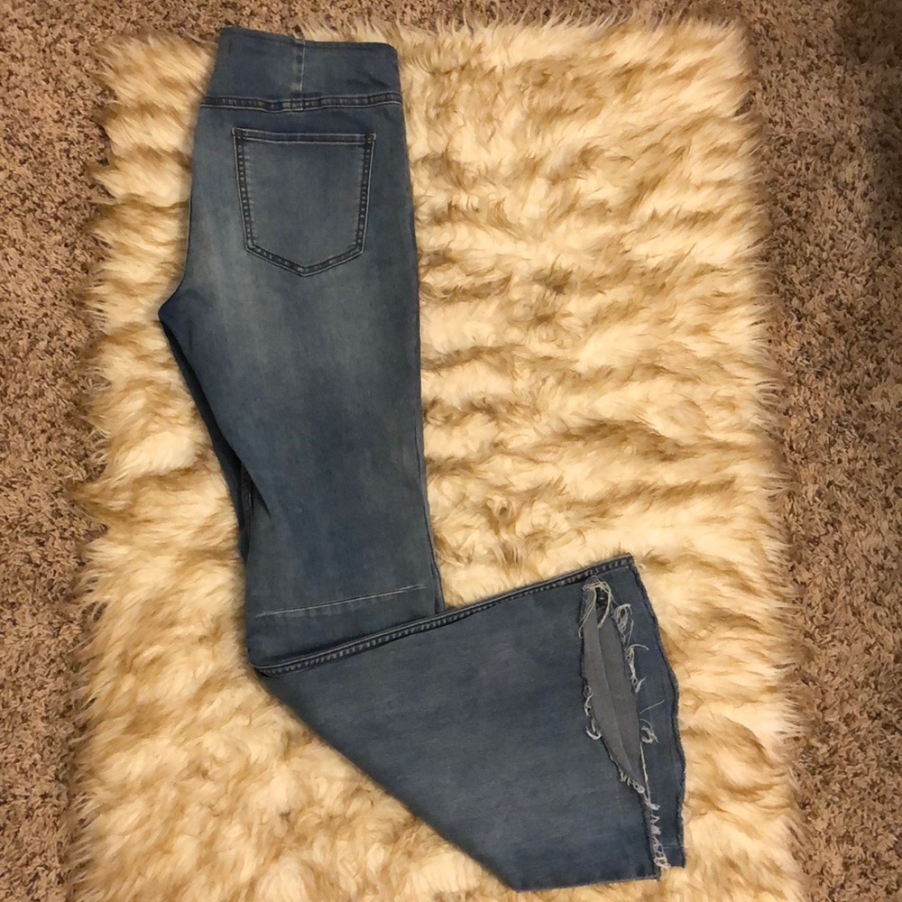 Free People Penny Pull-on Flare Jeans